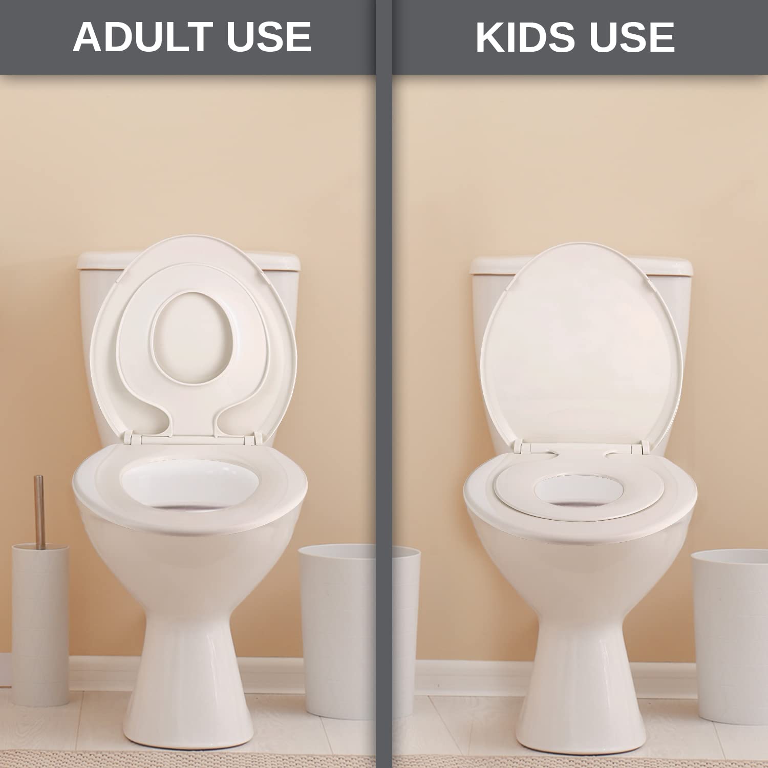 UMIEN universal fit for elongated toilets ensures stable installation