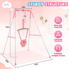 UMIKOOL DIRECT indoor-outdoor baby jumper supports active play in compact spaces.