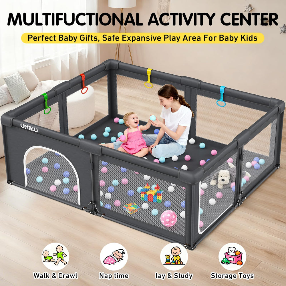 UMIKU playpen suitable for indoor and outdoor use at parks