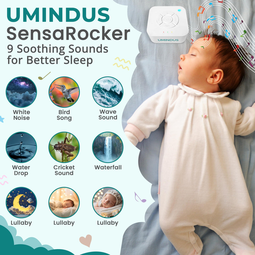 UMINDUS SensaRocker rechargeable battery for all-day trips.
