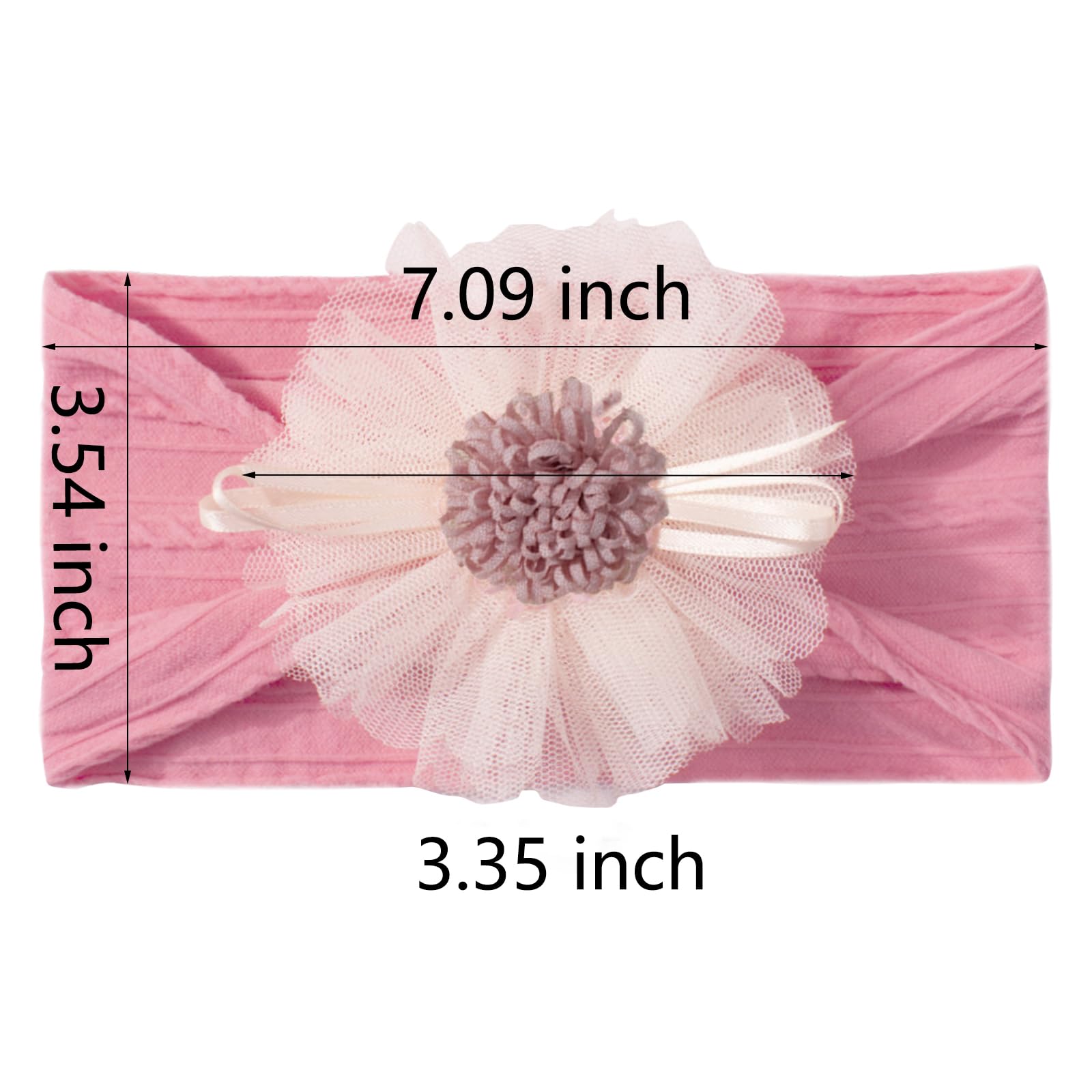 Umopzhx baby headbands stretchy elastic closeup for comfy wear