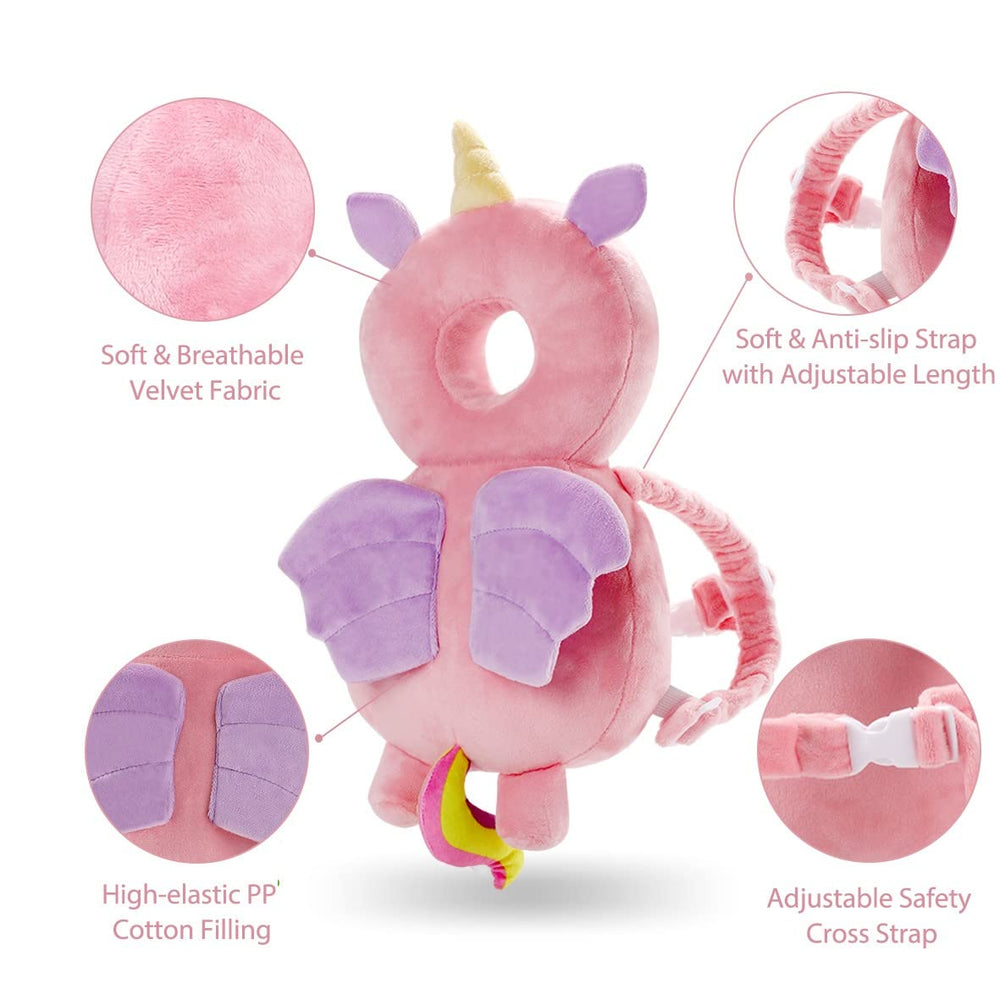Umtiti head protector pad with adjustable plush straps for secure fit