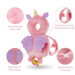 Umtiti head protector pad with adjustable plush straps for secure fit