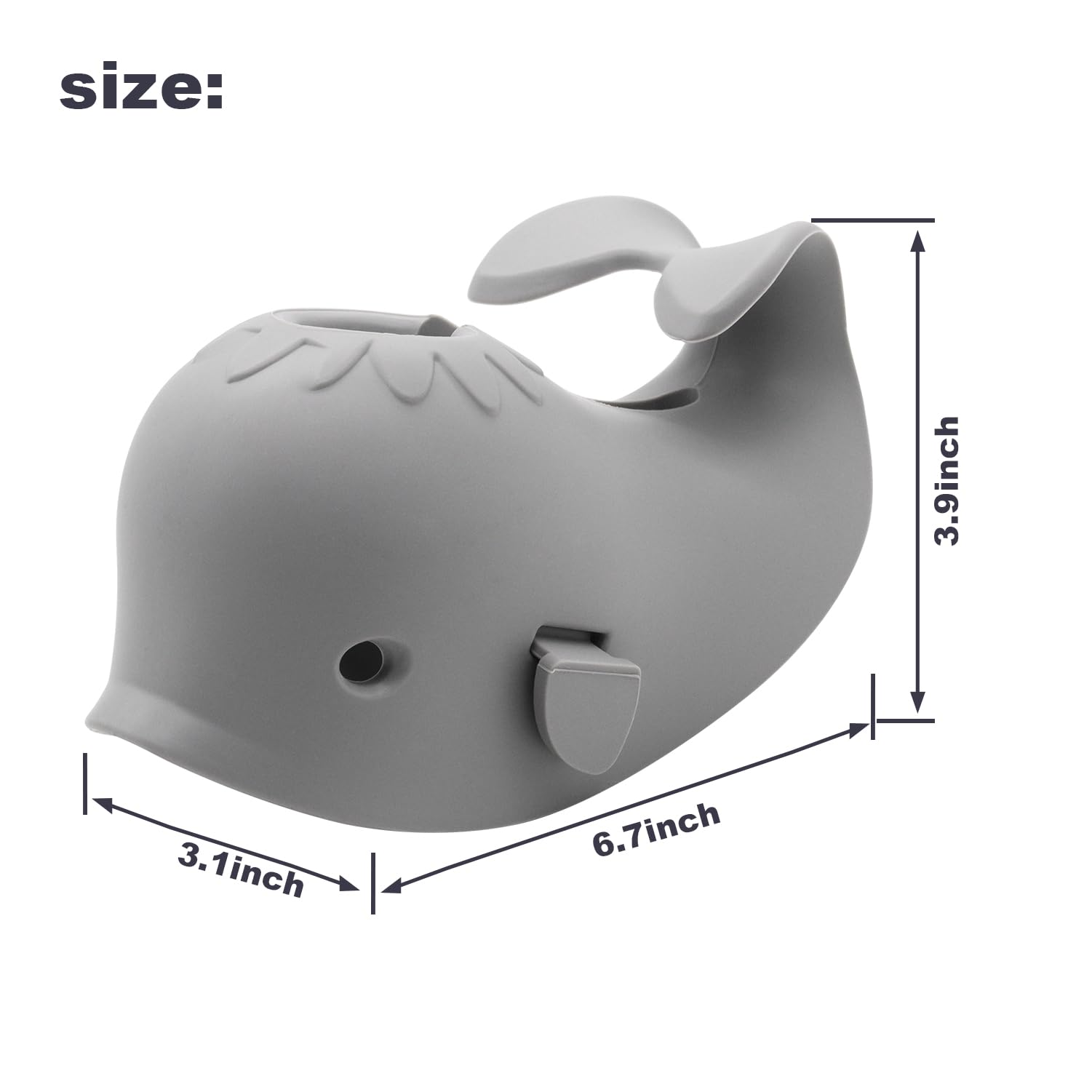 UMUACCAN faucet cover fits most faucets with a flexible, snug fit.