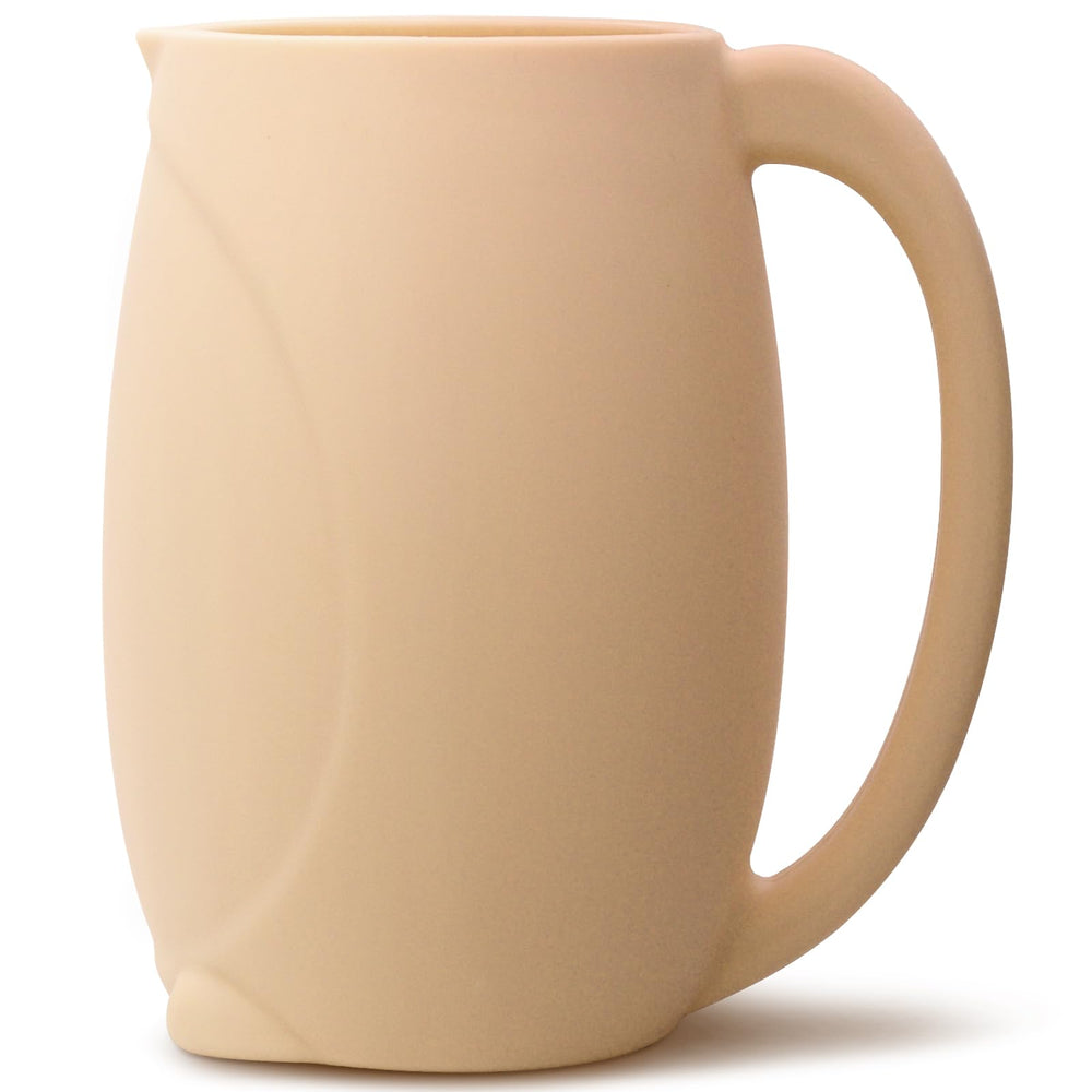 UMUACCAN Penguin Rinse Cup front view with soft silicone for gentle bath rinsing.