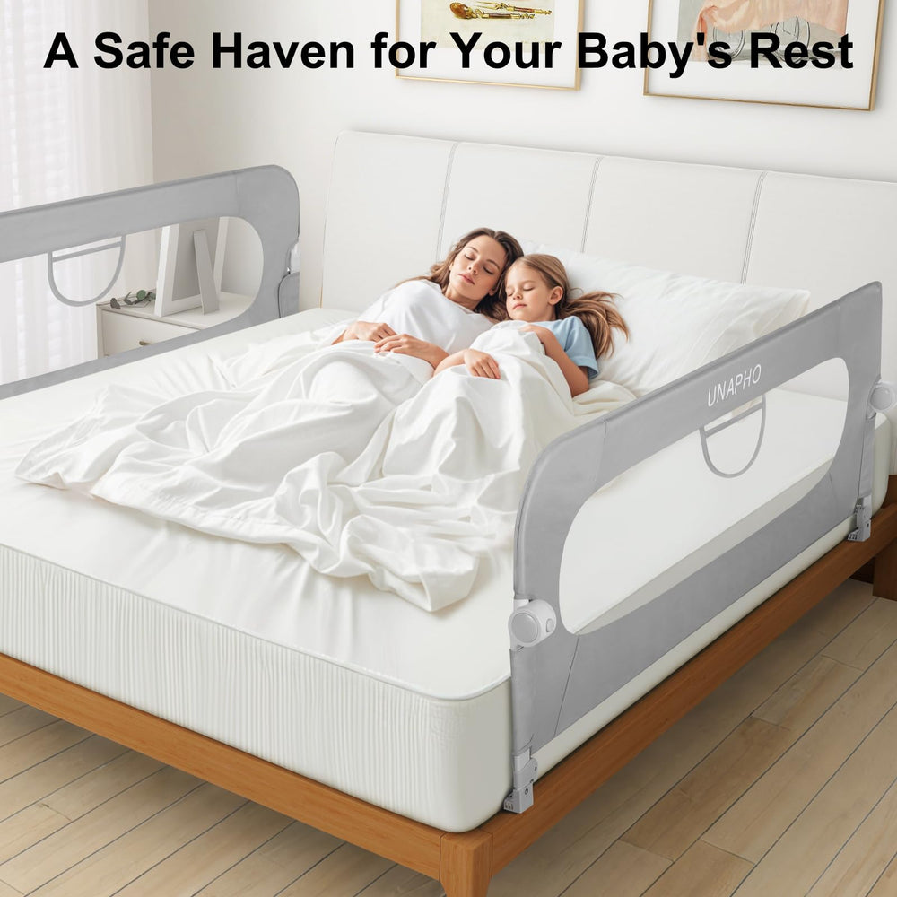 UNAPHO bed rail reinforced anchor system secures to many bed types.