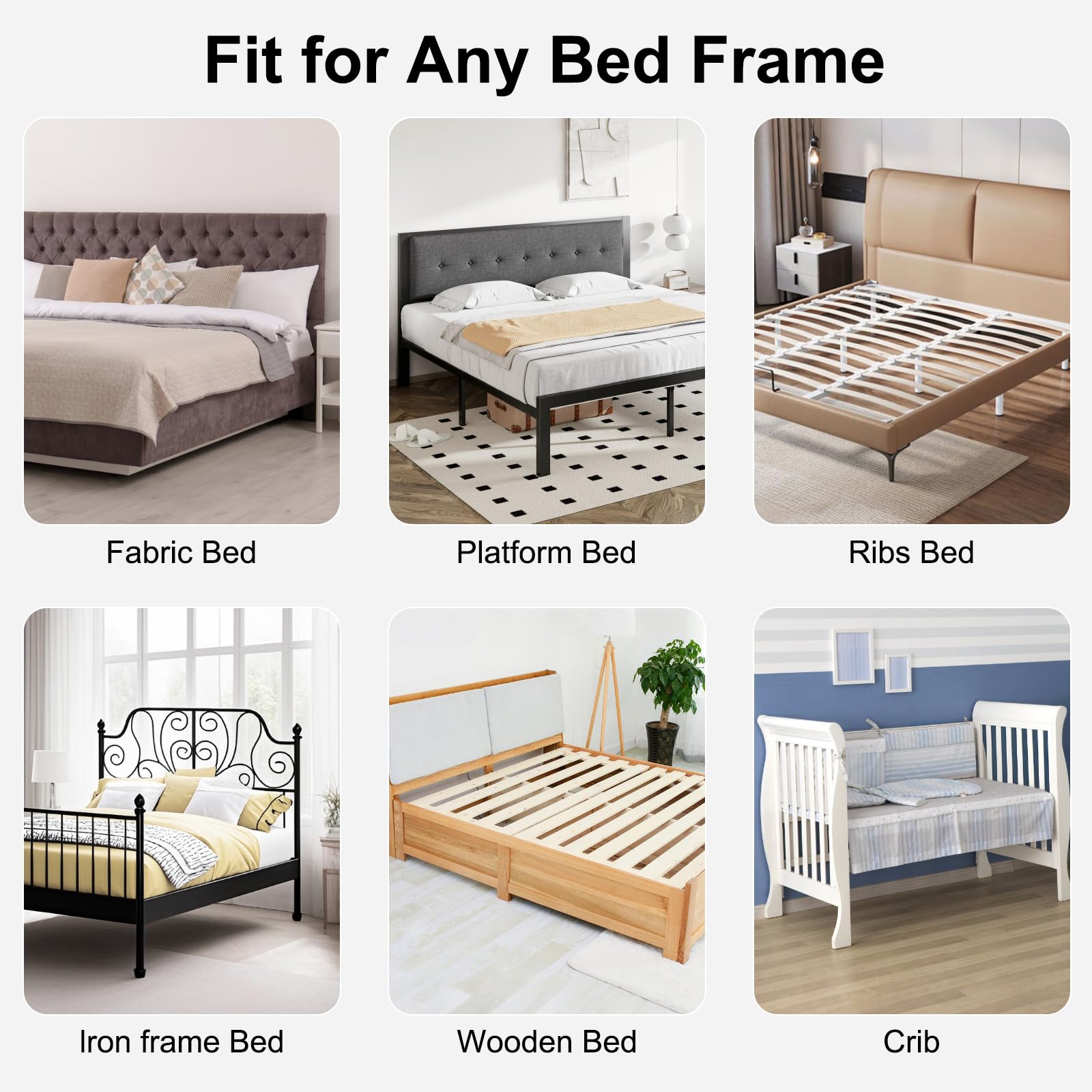 UNAPHO bed rail fits multiple bed types for flexible room setup