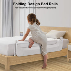 UNAPHO bed rail steel-frame base delivers durable support for growing kids.