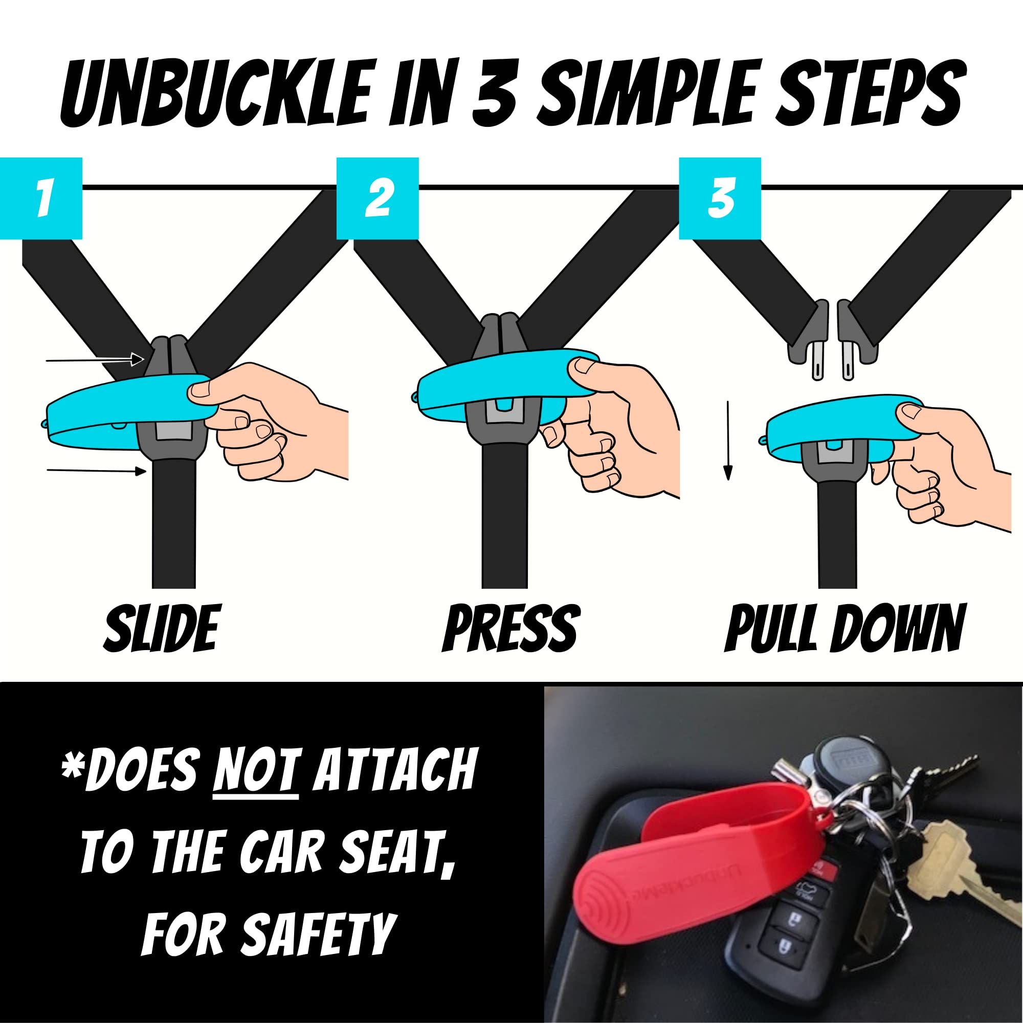 UnbuckleMe five-point harness compatibility aids quick releases