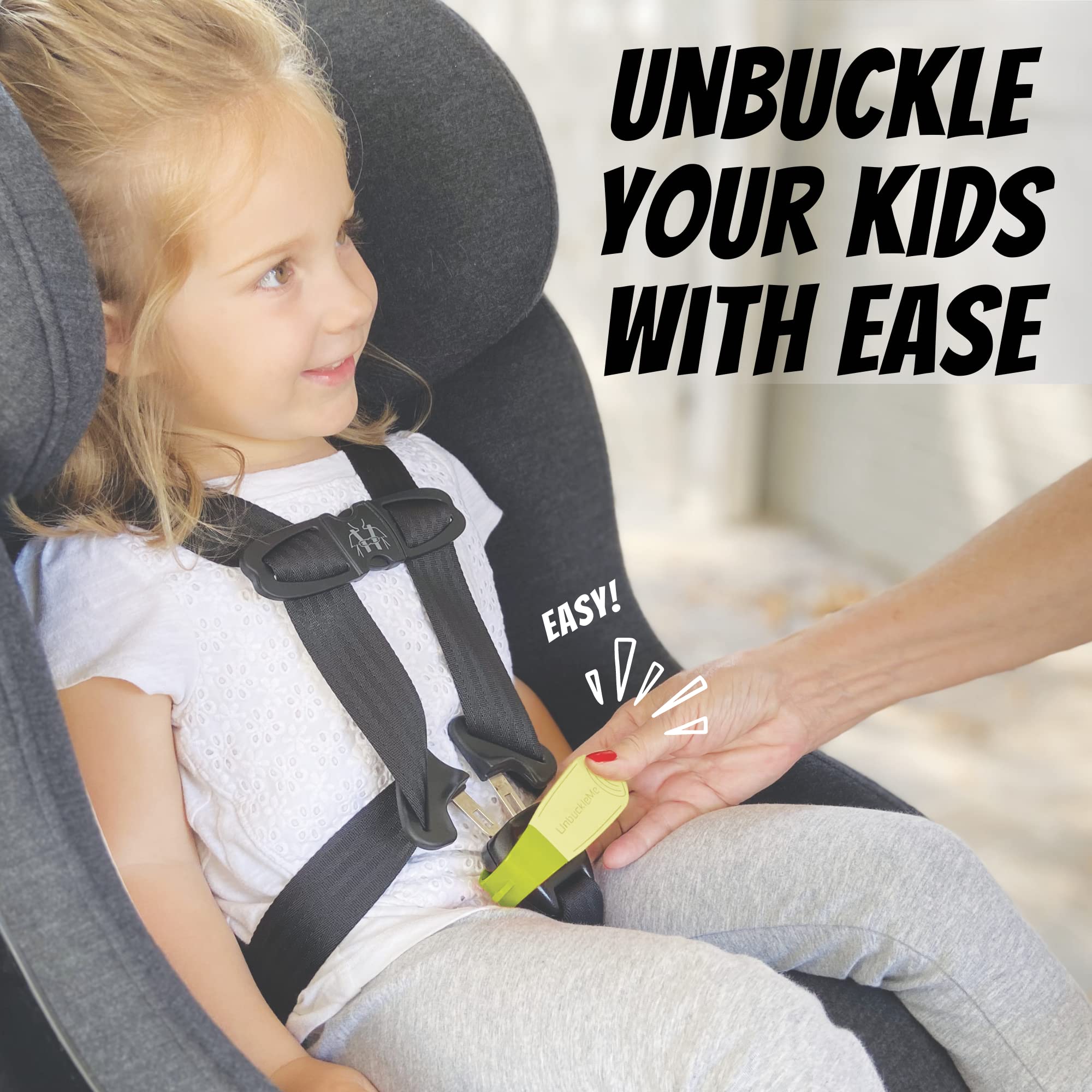 UnbuckleMe lime buckle tool hand grip aids arthritis with comfortable leverage.