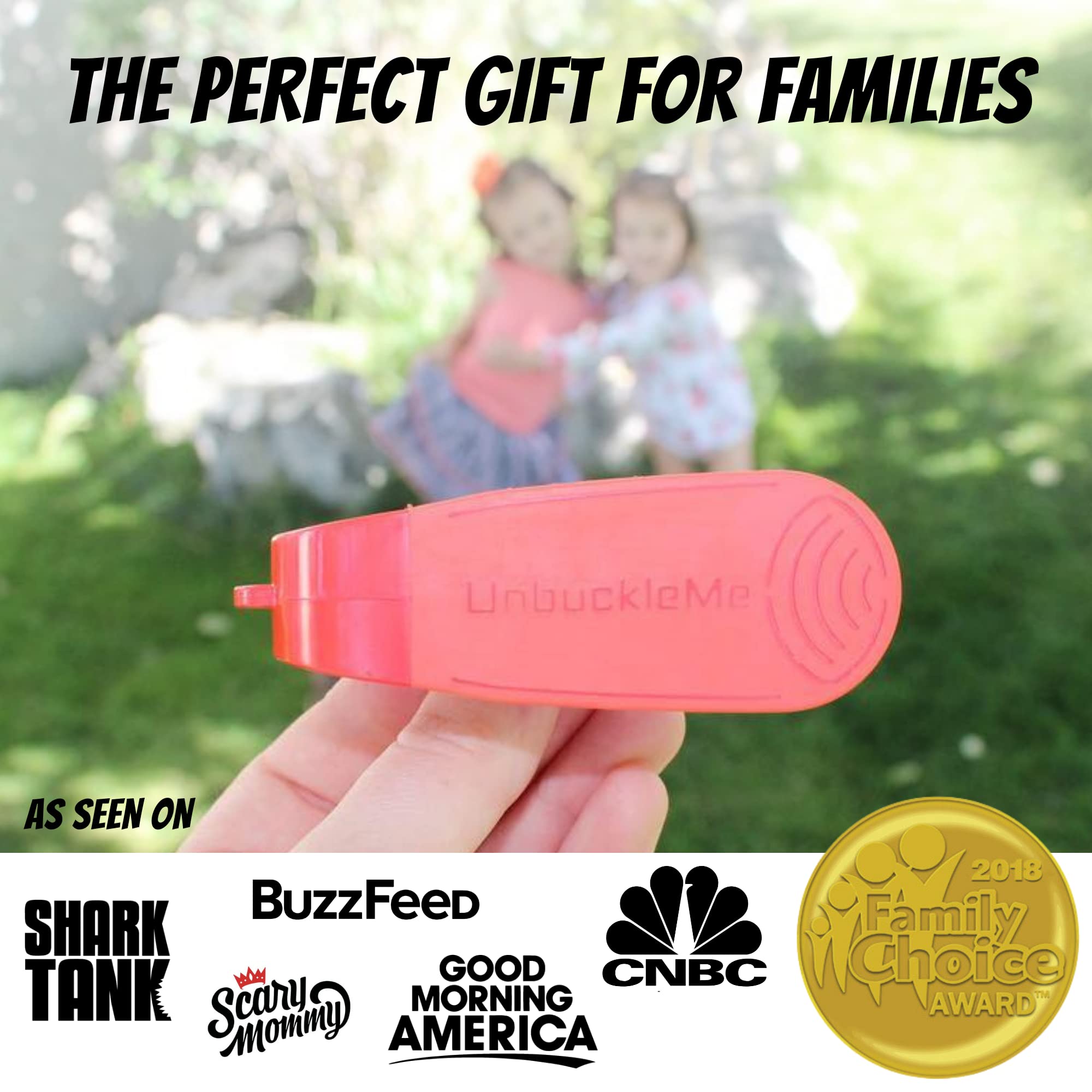 UnbuckleMe Shark Tank badge image signaling caregiver credibility