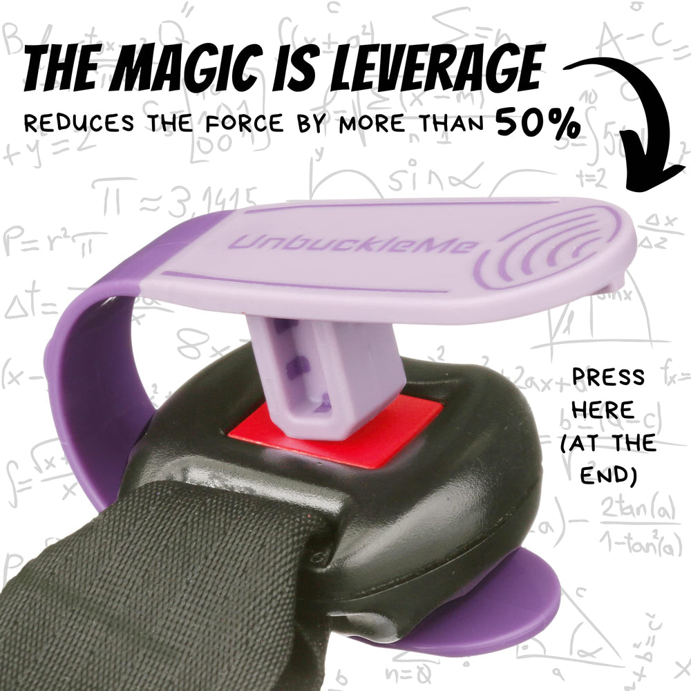 UnbuckleMe works with 5-point harness across infant, convertible, and booster seats