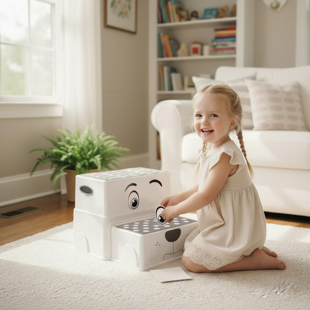 UNCLE WU 2 Step Stool lightweight and portable for diverse rooms