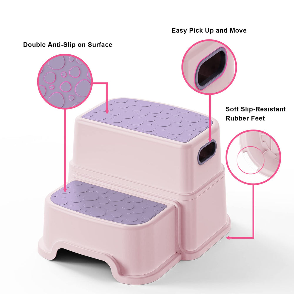 UNCLE WU toddler stool with ducks included adds bath-time fun.