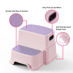 UNCLE WU toddler stool with ducks included adds bath-time fun.