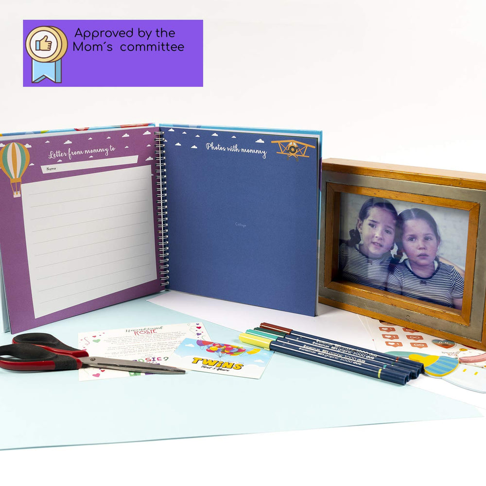 Unconditional ROSIE memory book with thick pages for busy family moments.