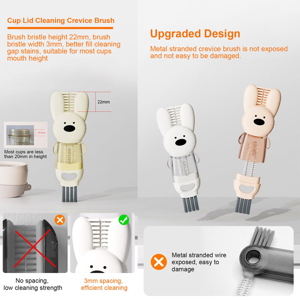 Unngeigei hanging hole storage-ready option keeps brushes organized