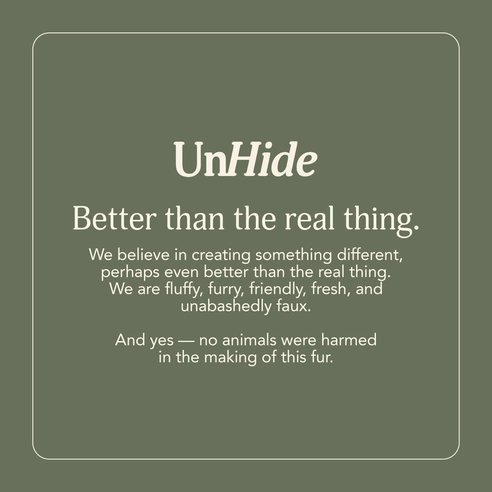 UnHide Lil' Marsh Lovey cruelty-free fabric supports safe, ethical play.