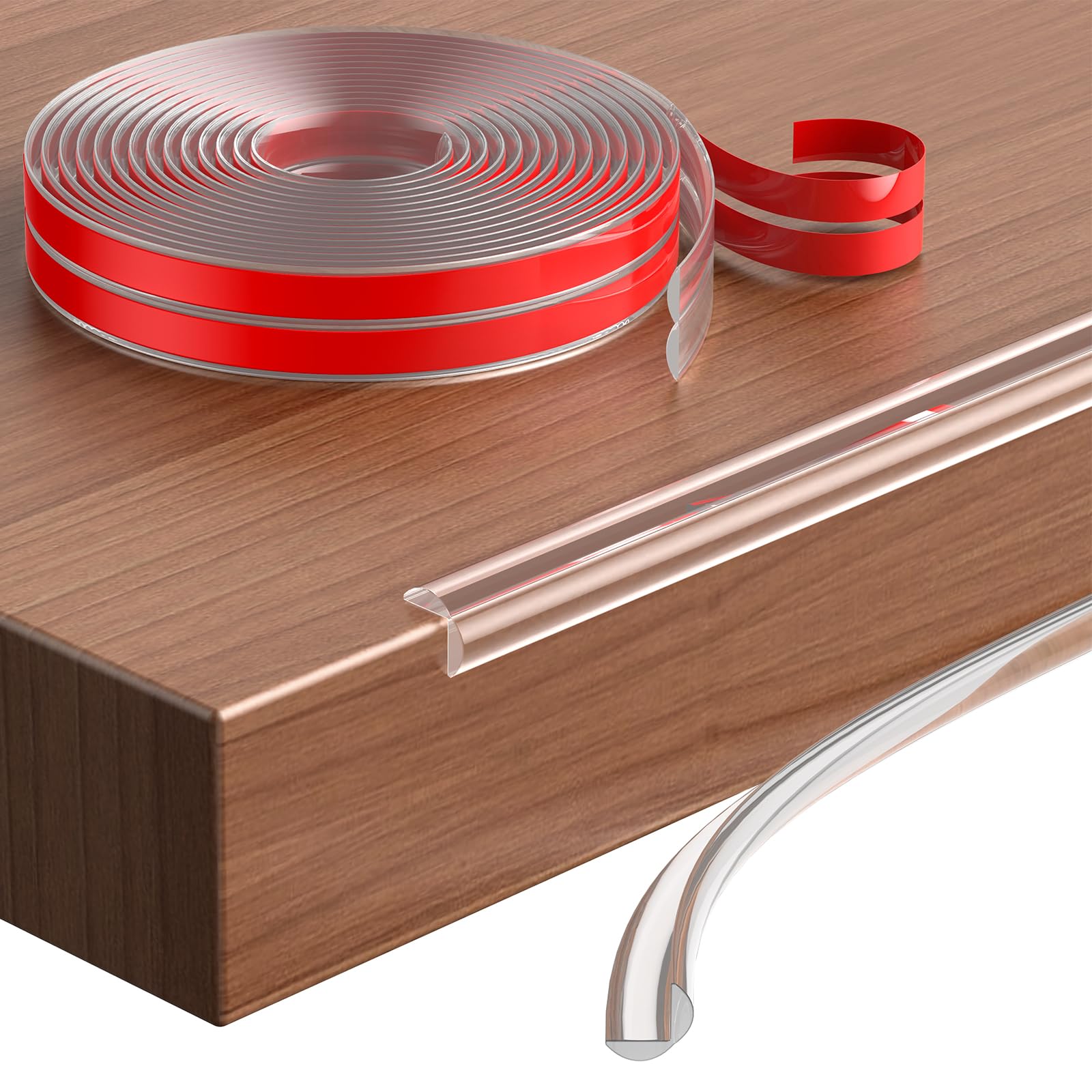 Uniclife Edge Protector Strip roll packaging shows long-length coverage for safer home edges.