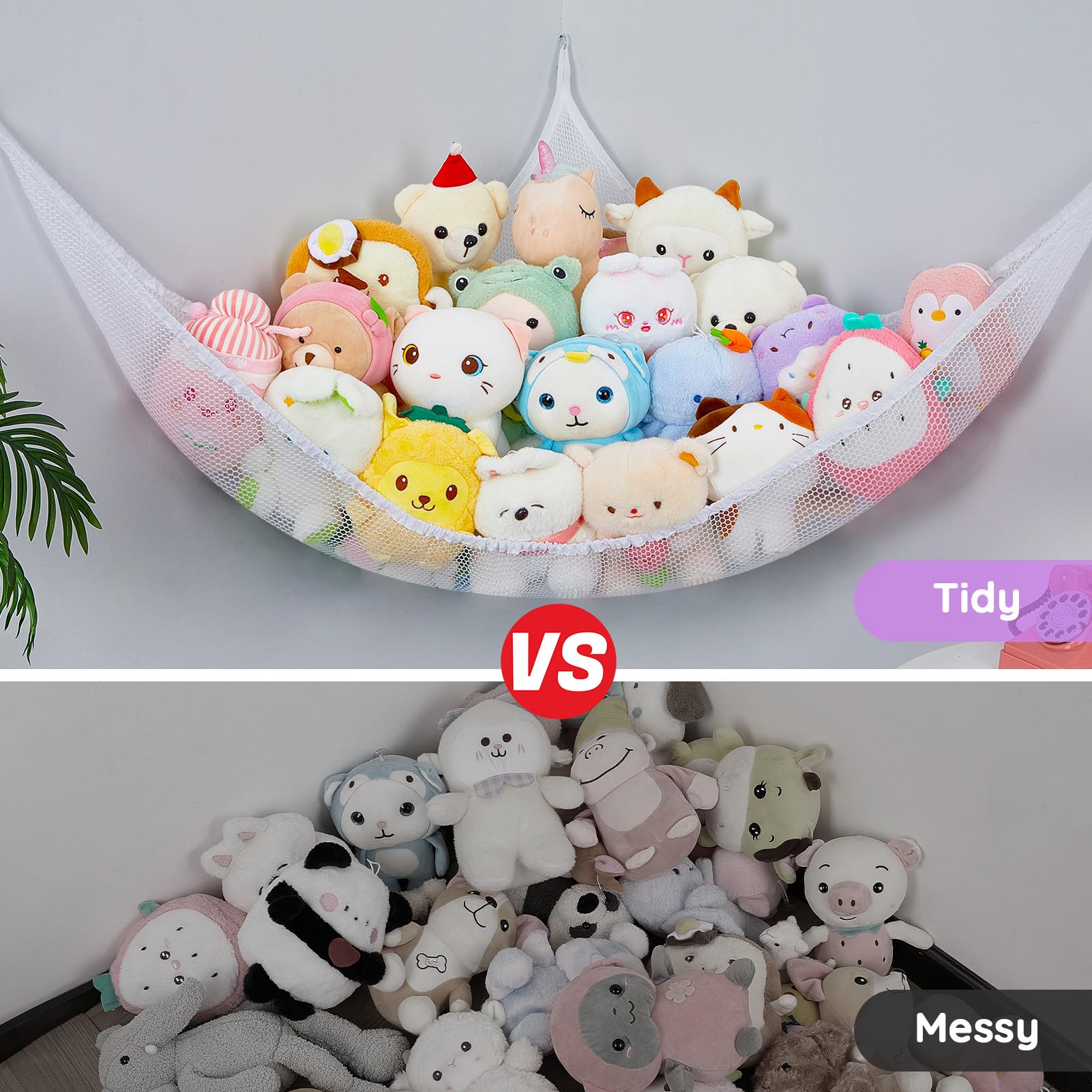 Unicorn Castle bedroom decor setup shows easy access to favorite plush toys.