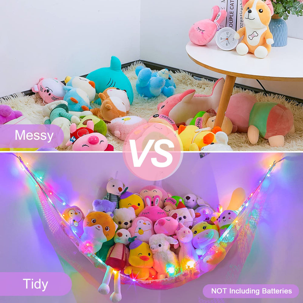 Unicorn Castle corner hanging setup helps tidy rooms without losing space.