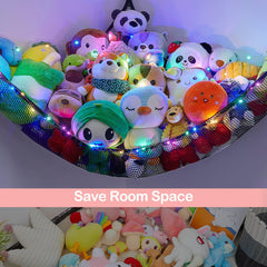 Unicorn Castle corner storage triangle design saves floor space in nursery.