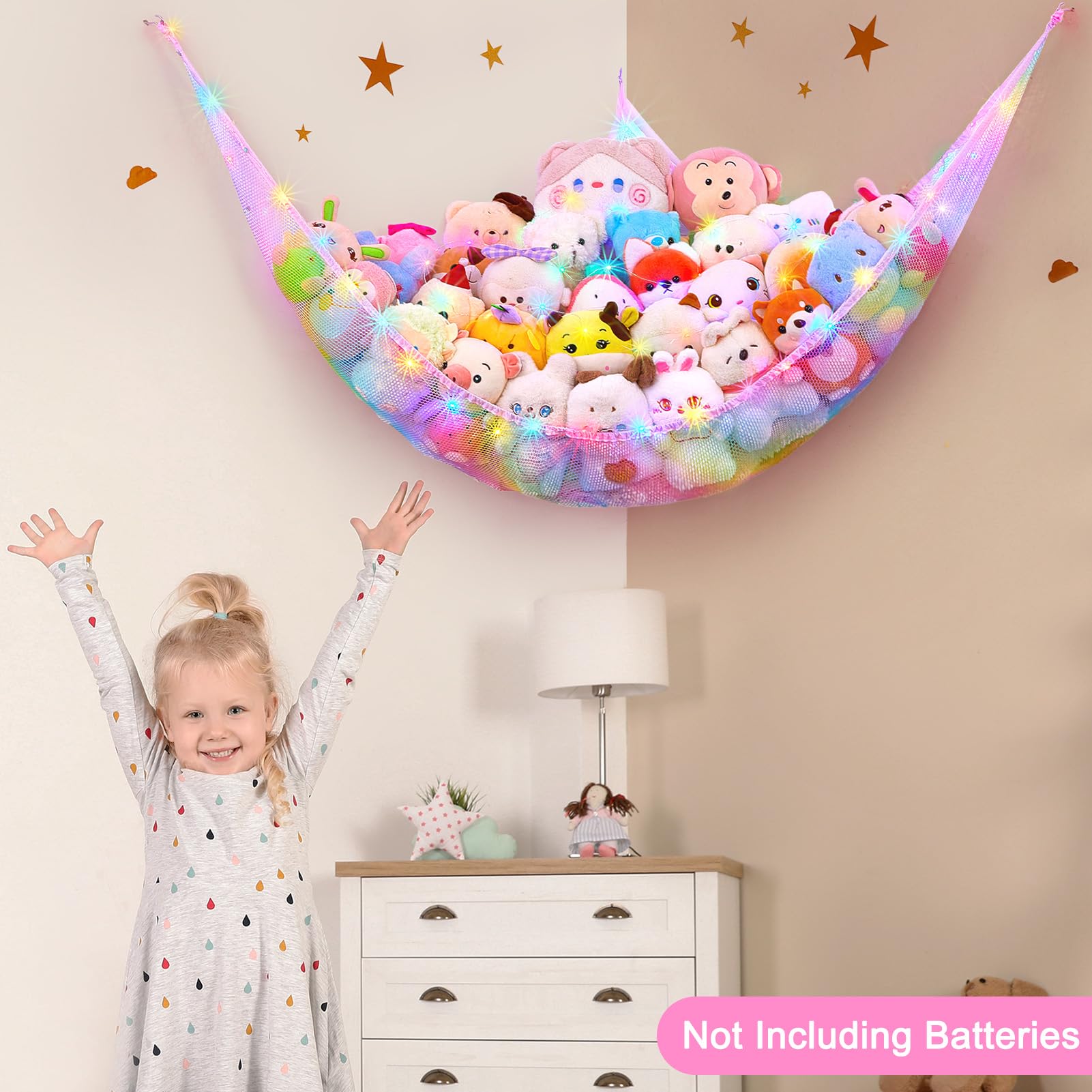 Unicorn Castle corner storage hammock uses triangle design to save space