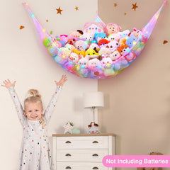 Unicorn Castle corner storage hammock uses triangle design to save space