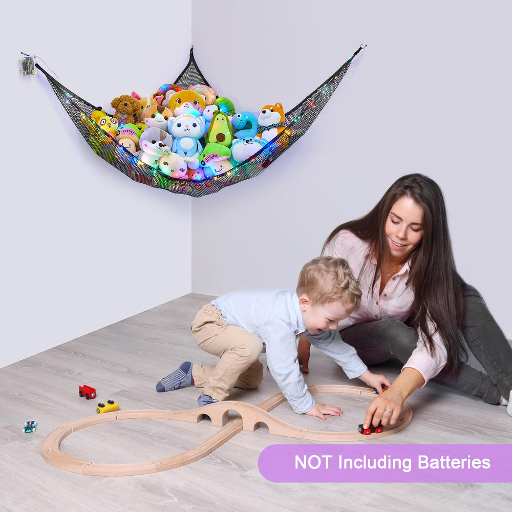 Unicorn Castle corner triangle-structure maximizes corner space for tidy room storage.