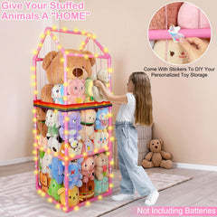 Unicorn Castle elastic side ropes enable easy access to toys