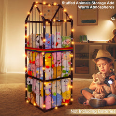 Unicorn Castle house design decor adds friendly charm and encourages tidy play.