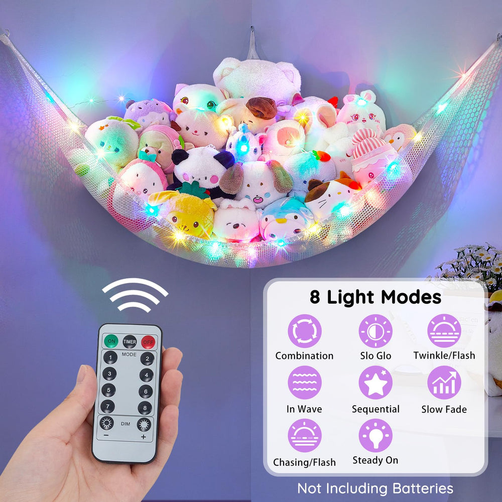 Unicorn Castle LED light strip adds ambient illumination for cozy nursery setups.