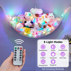 Unicorn Castle LED light strip adds ambient illumination for cozy nursery setups.