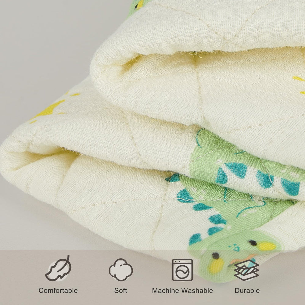 Unicorn Castle machine-washable fabric stays soft after repeated washes.