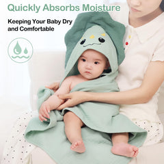 Unicorn Castle muslin baby towels 30x30 offer gentle skin contact and breathable comfort