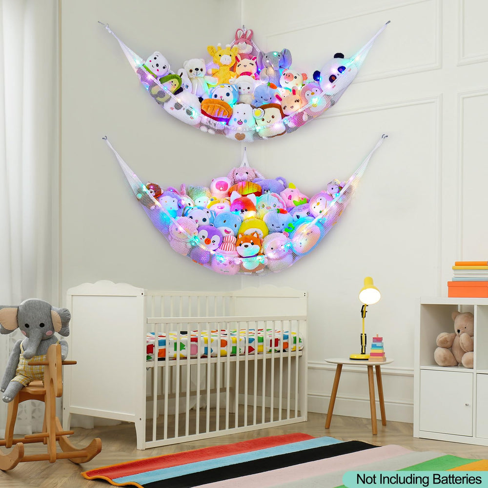 Unicorn Castle nursery and playroom decor doubles as organized toy storage.