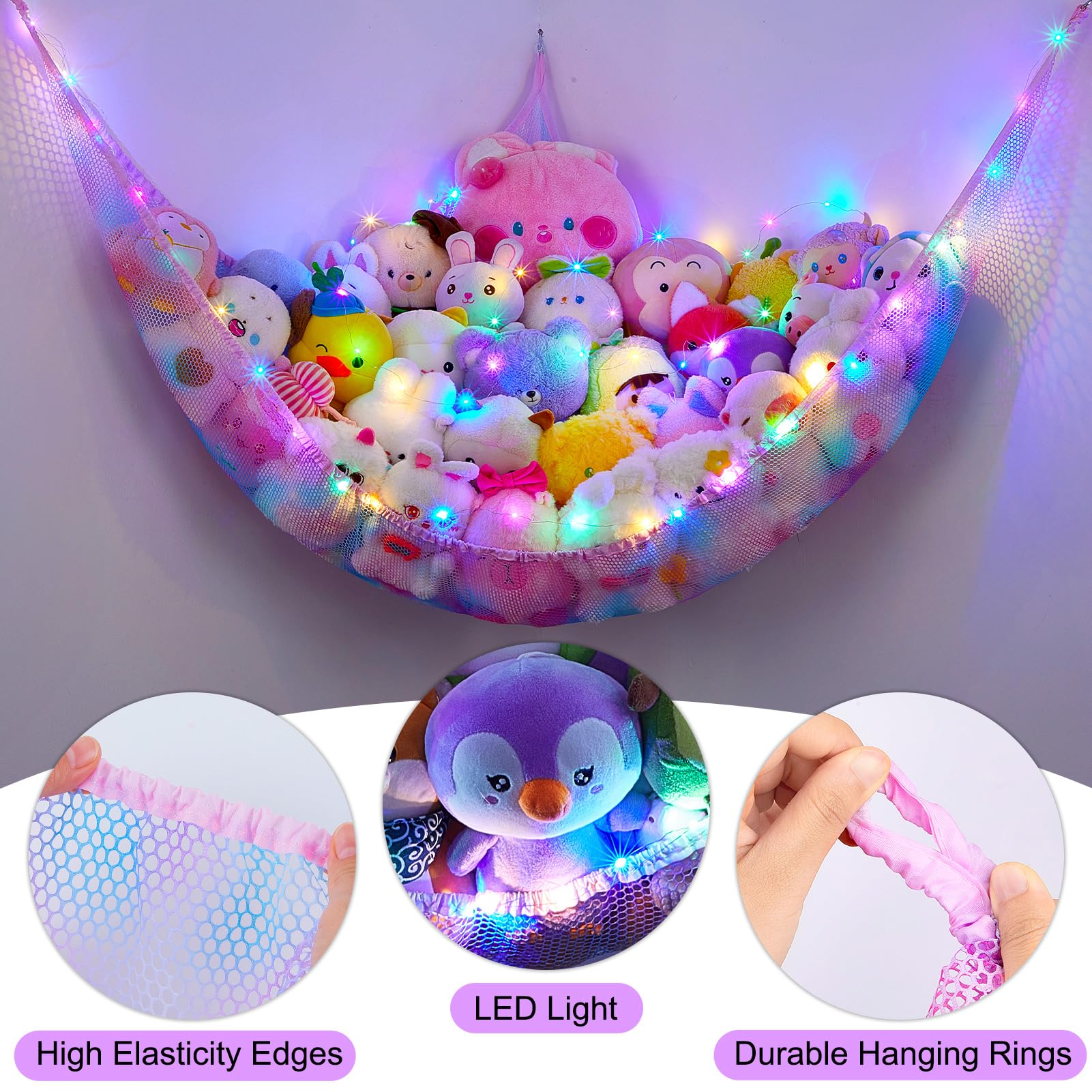 Unicorn Castle polyester mesh material is sturdy and durable for everyday use.