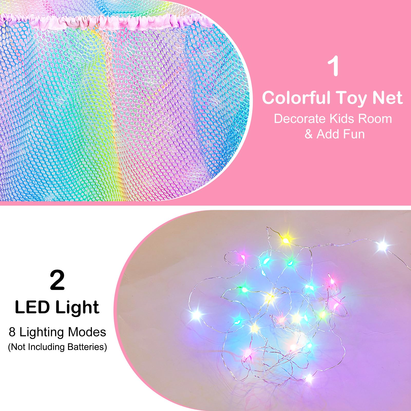 Unicorn Castle premium polyester mesh material is sturdy and durable