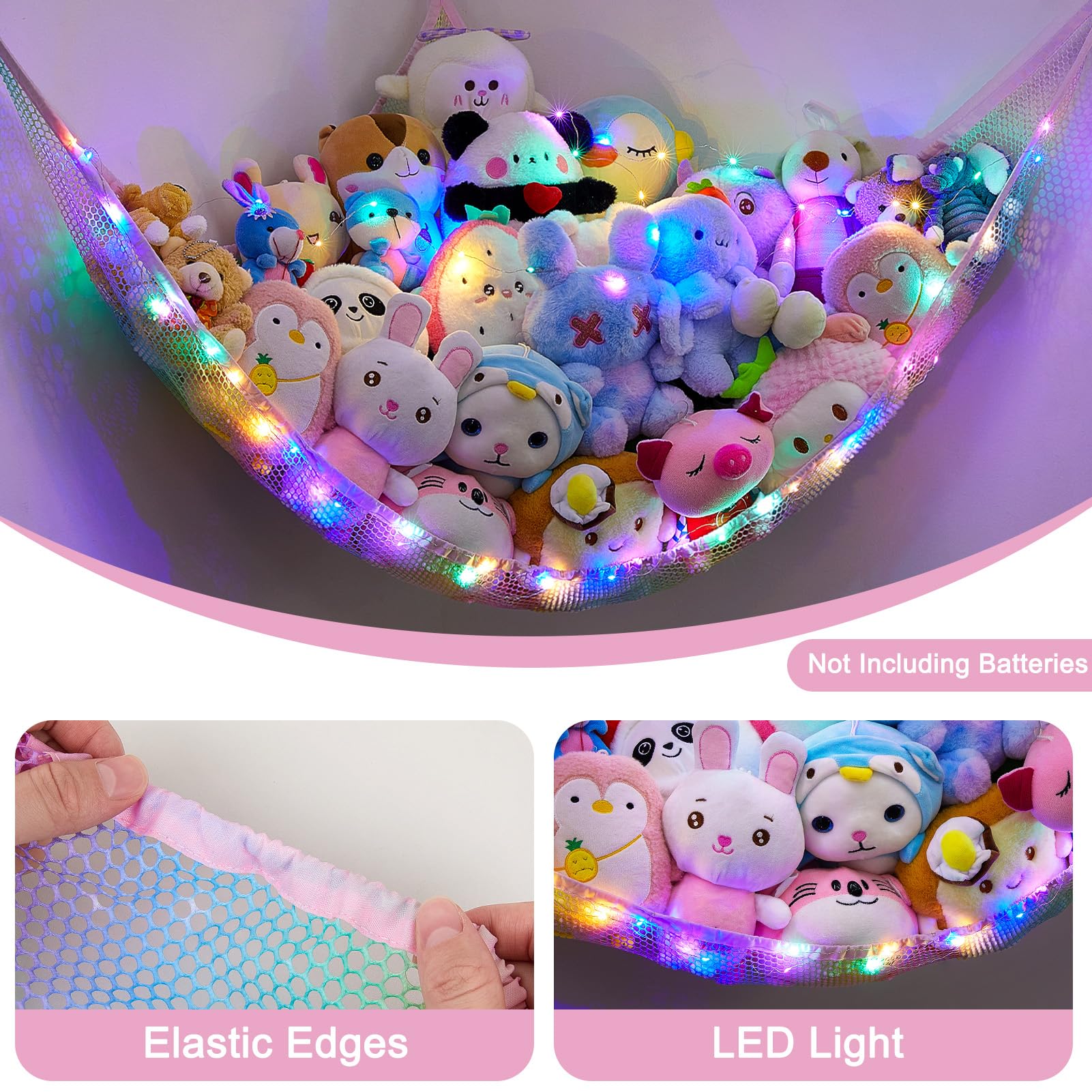 Unicorn Castle polyester mesh material is sturdy and durable.