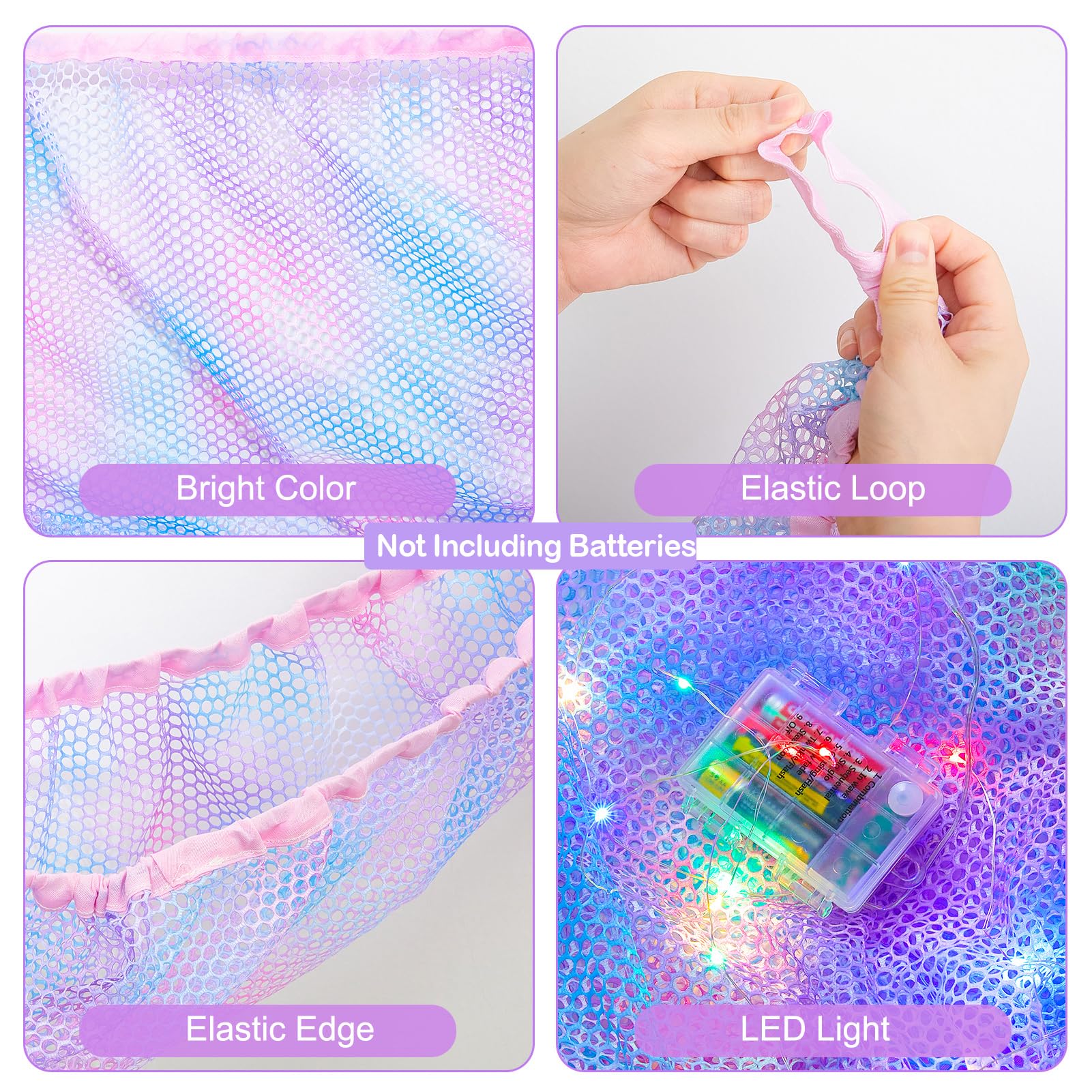 Unicorn Castle rainbow color net adds playful decor to kids rooms