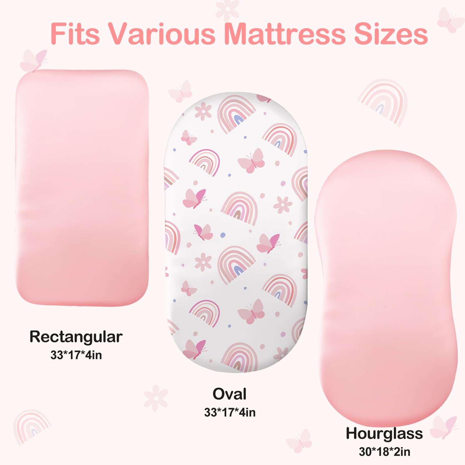 Unicorn Castle satin bassinet sheet is machine washable and fade resistant