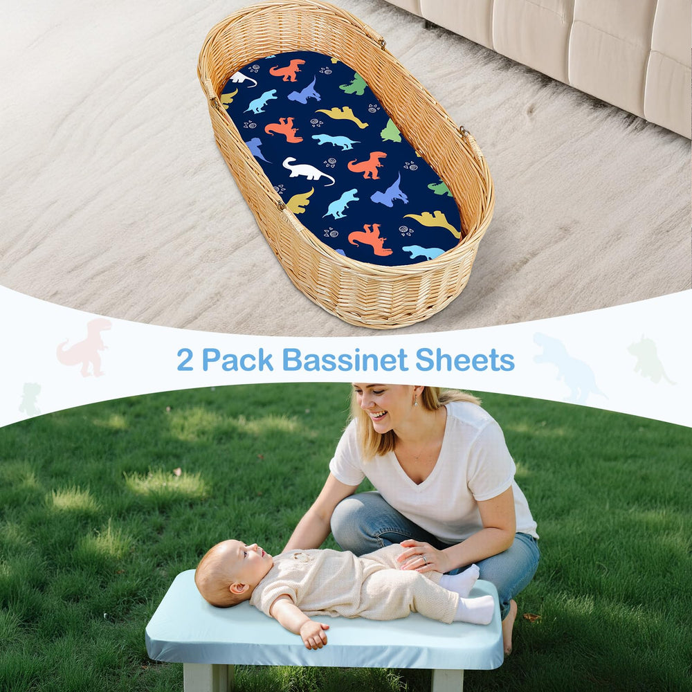 Unicorn Castle Satin Bassinet Sheets two-pack design offering practical nursery updates