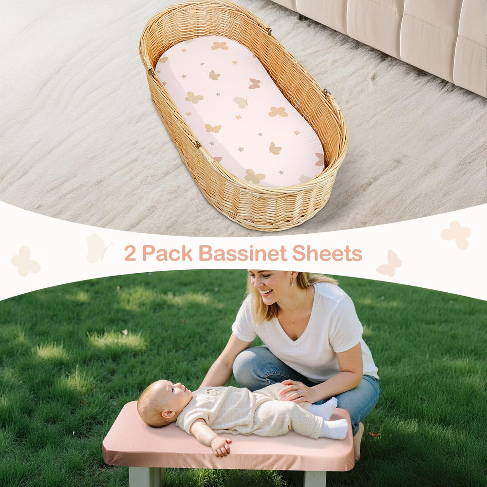 Unicorn Castle two-pack includes solid beige and butterfly pattern for easy rotation.