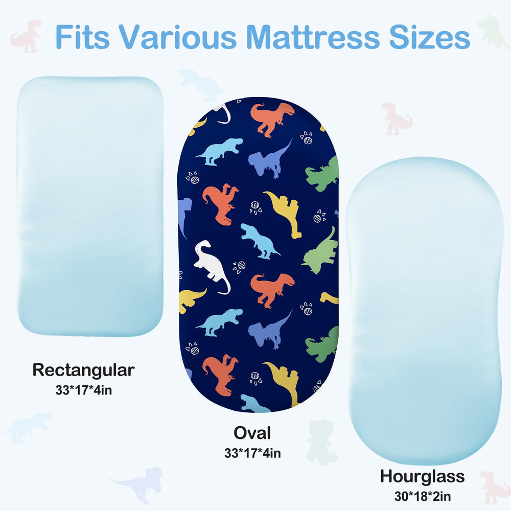 Unicorn Castle Satin Bassinet Sheets universal fit for oval, rectangle, and hourglass bassinets