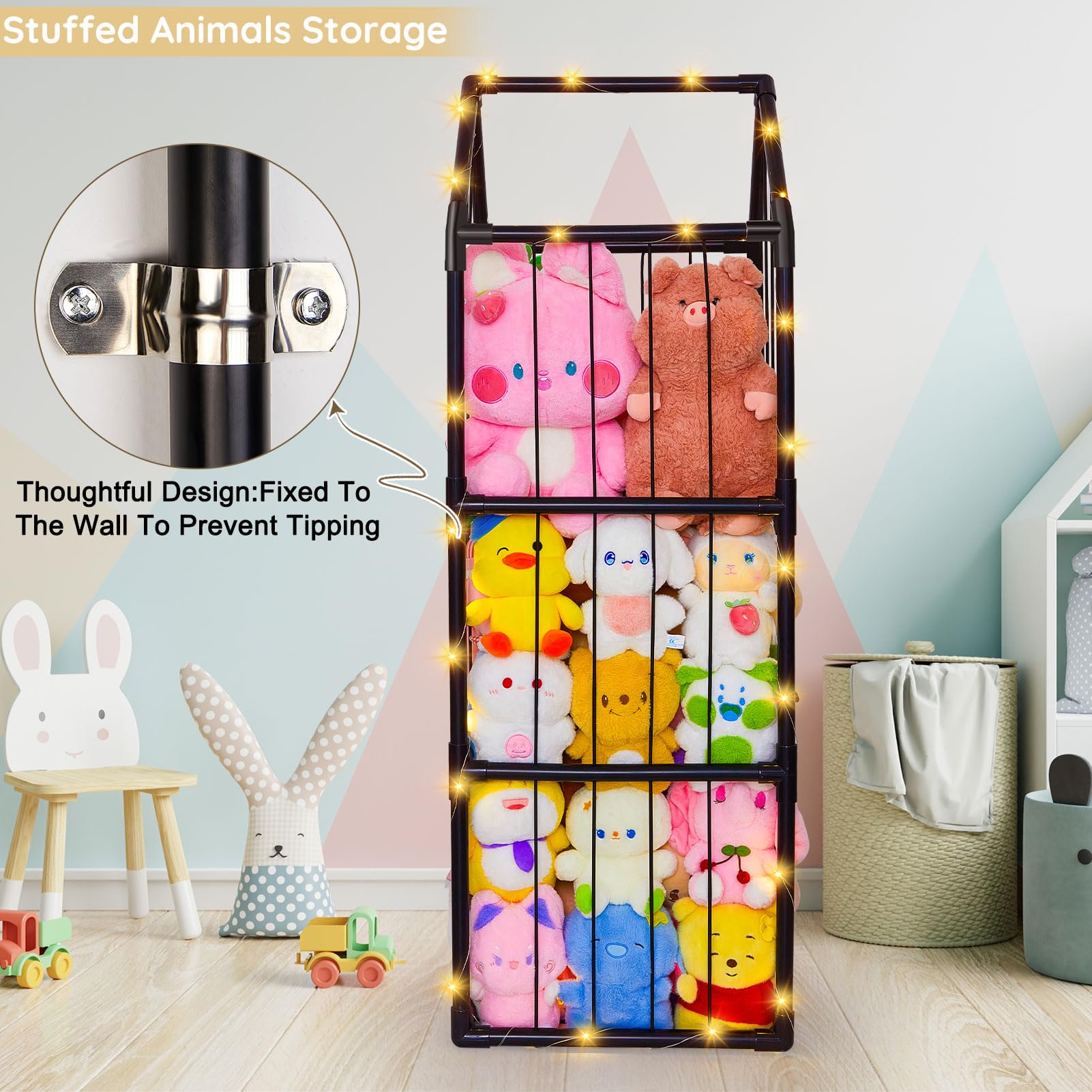 Unicorn Castle stickers unicorn add personalization and play space labeling.