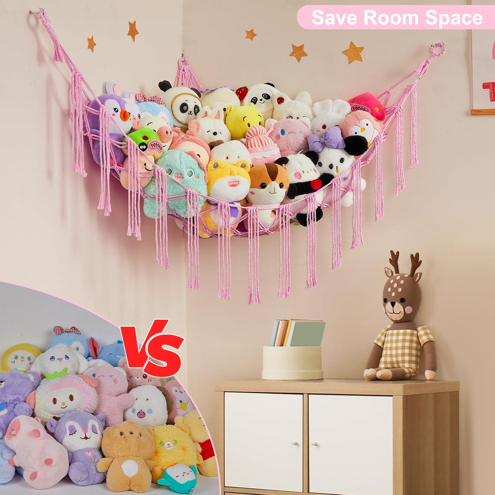 Unicorn Castle three-ring hanging system keeps the net securely attached to walls