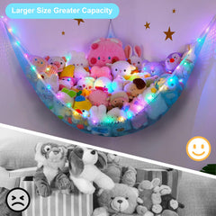 Unicorn Castle toy hammock with wall hooks for easy mounting