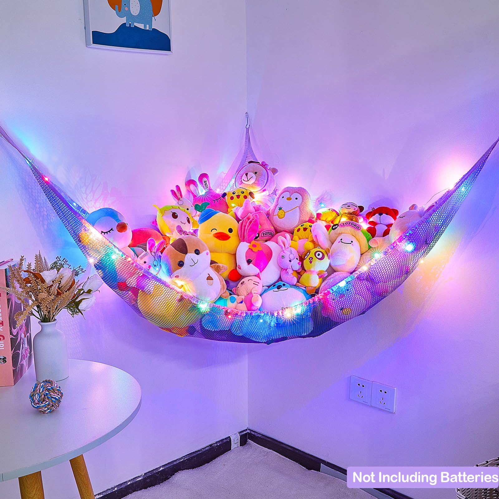 Unicorn Castle toy storage corner setup highlighting space-saving design