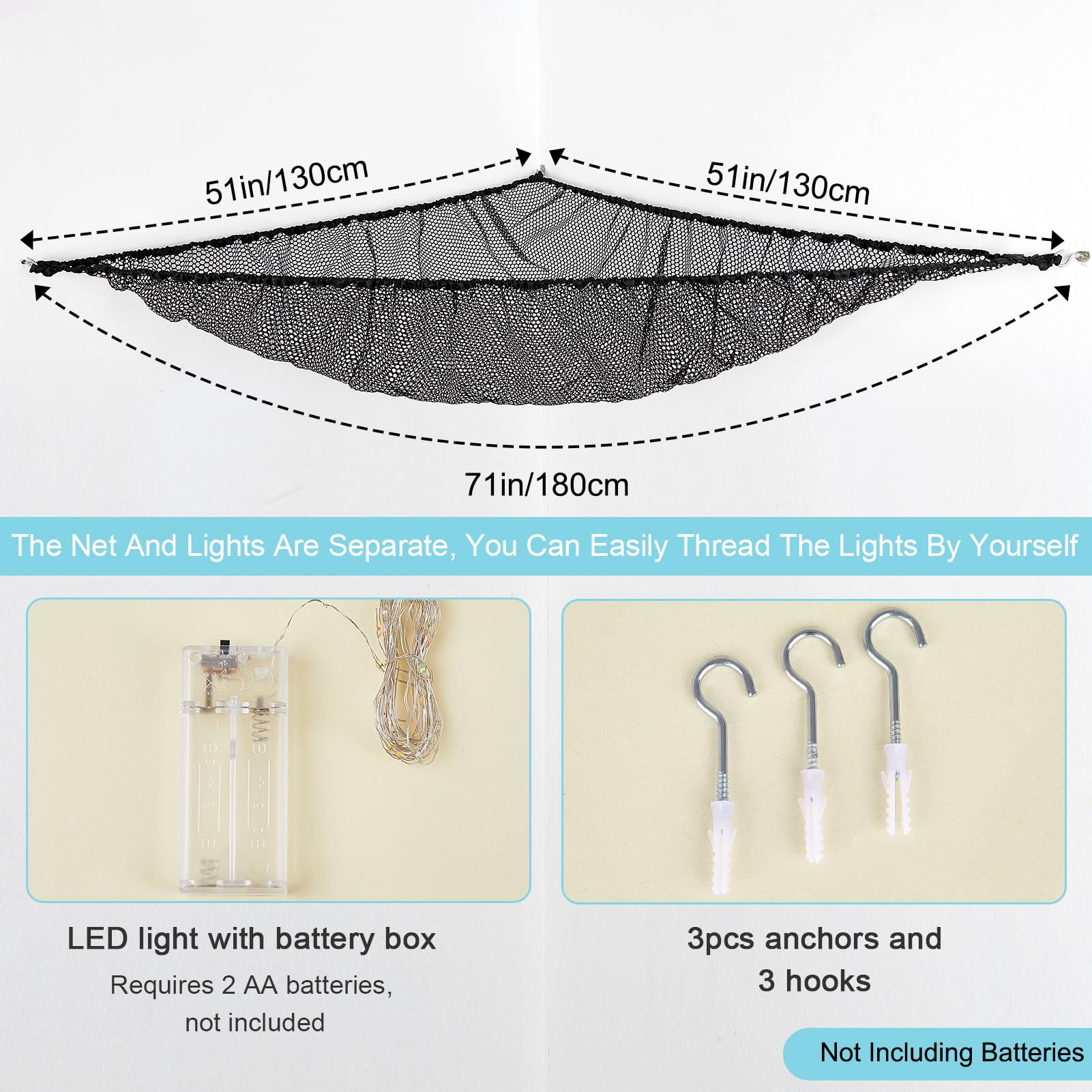 Unicorn Castle toy storage hammock mounted for corner space saving and clutter reduction