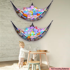 Unicorn Castle wall-mounted hammock installation for easy corner setup.